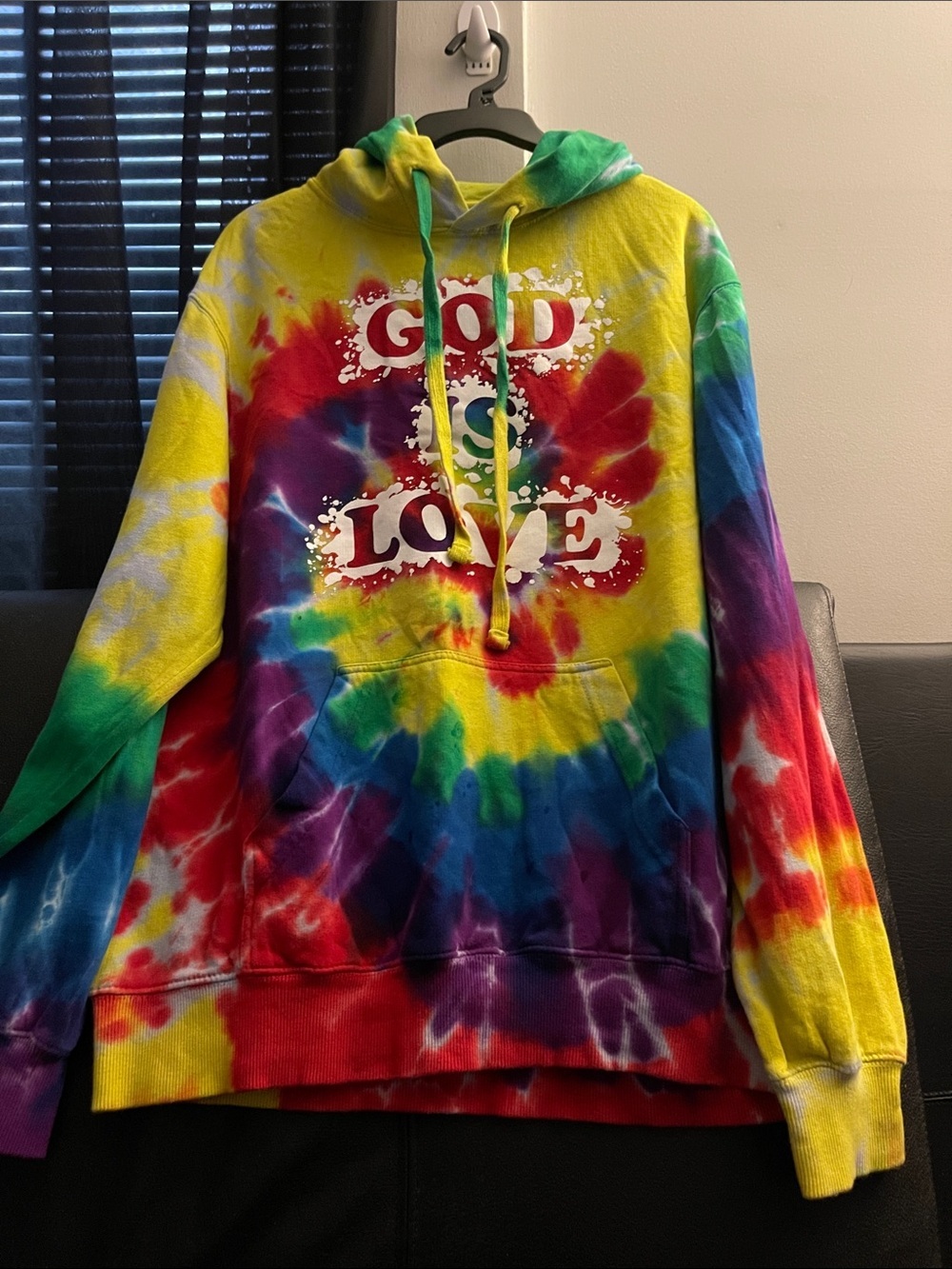 Covered By God Colorful Tie-Dye Hoodie Men Size M / Women Large NWOT